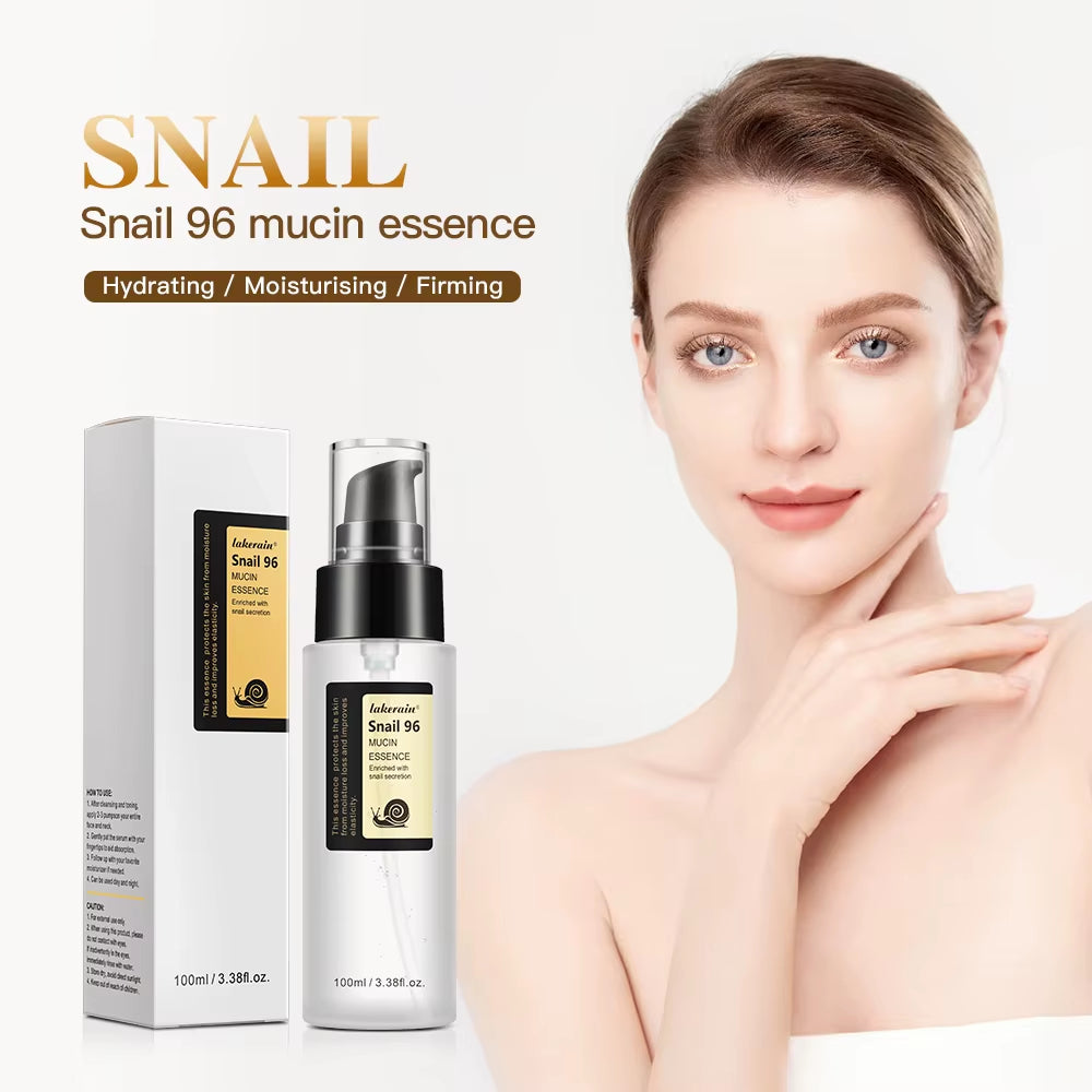 Snail Mucin 96% Korean Skin Care Facial Essence Fading Fine Lines Repair Essence Firming Facial Snail Brightening Anti-Aging
