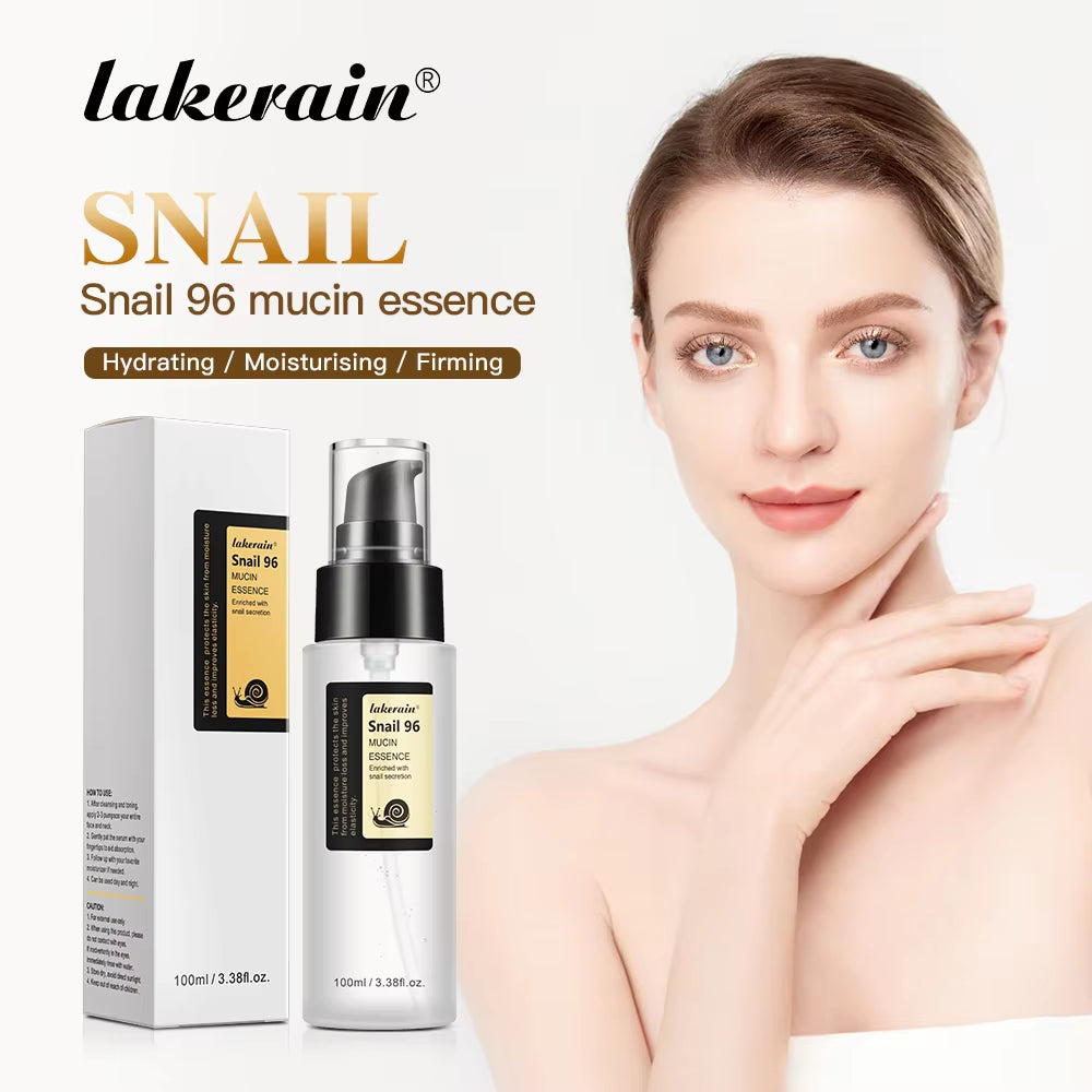 Snail Mucin 96% Korean Skin Care Facial Essence Fading Fine Lines Repair Essence Firming Facial Snail Brightening Anti-Aging