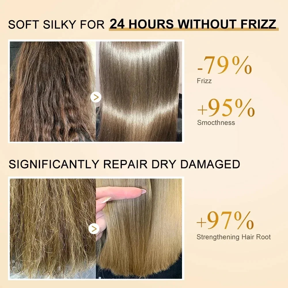 Collagen Hair Treatment Deeply Repair Conditioning Argan Oil Collagen Hair Mask Essence Keratin Conditioner for Damaged Dry Hair