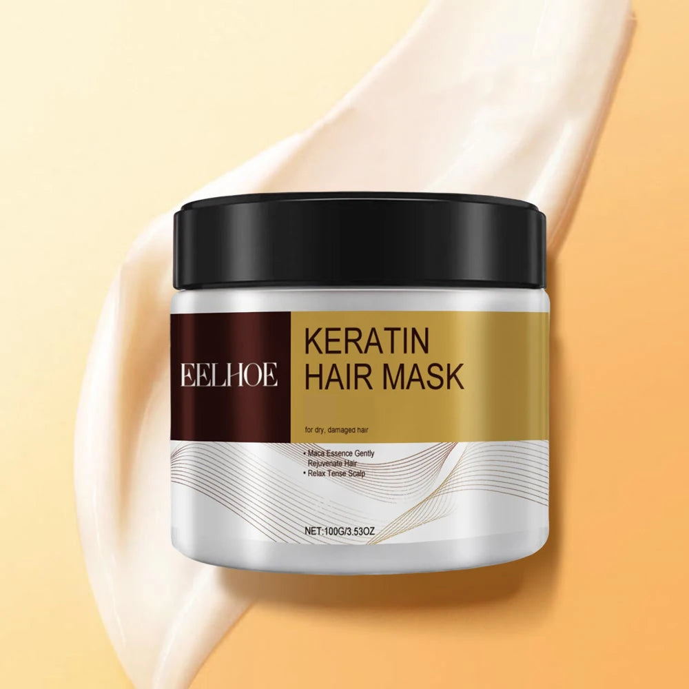 Collagen Hair Treatment Deeply Repair Conditioning Argan Oil Collagen Hair Mask Essence Keratin Conditioner for Damaged Dry Hair