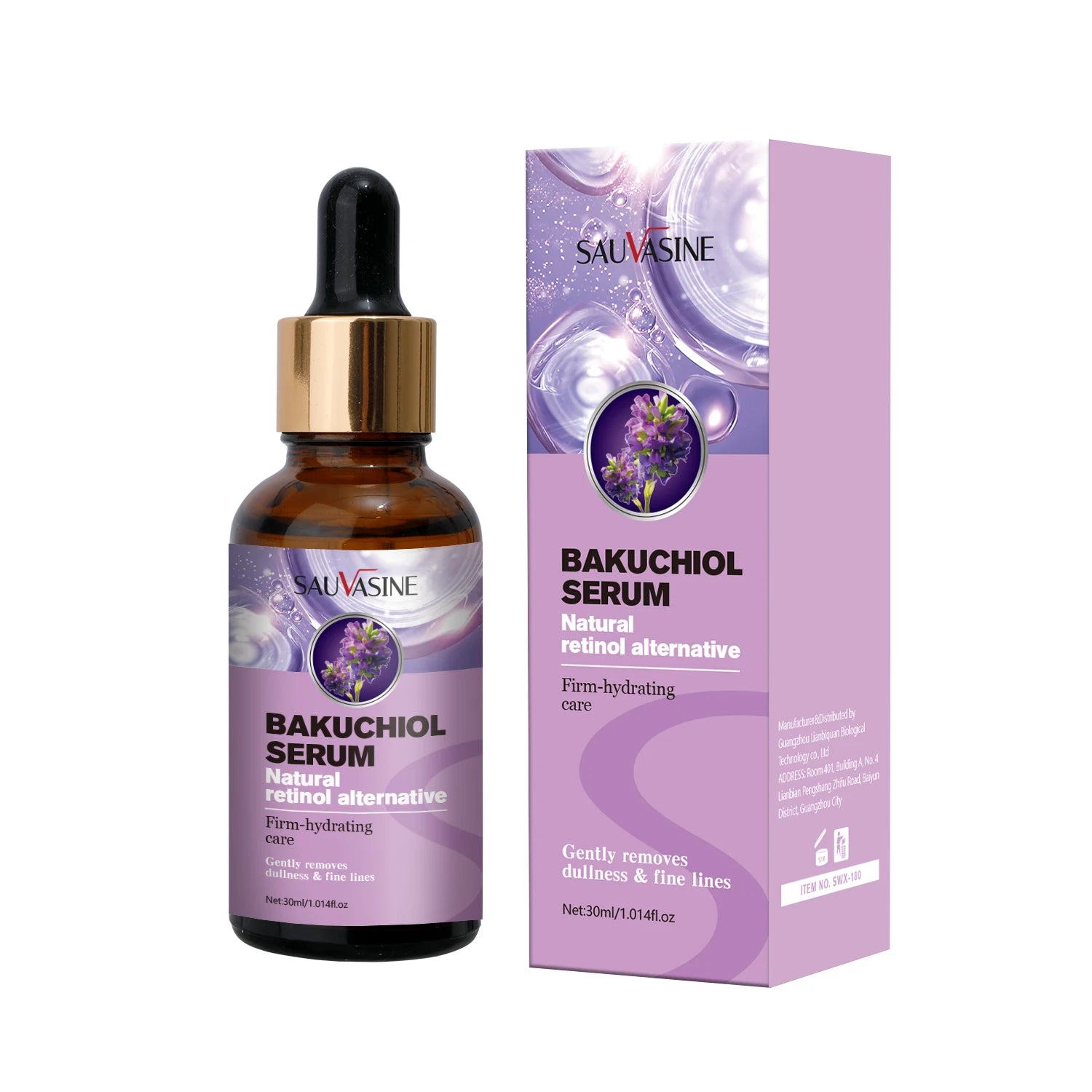 Bakuchiol Face Serum anti Aging anti Wrinkle Firm-Hydrating Brightening Facial Essence Moisturizing Fade Fine Lines Skin Care