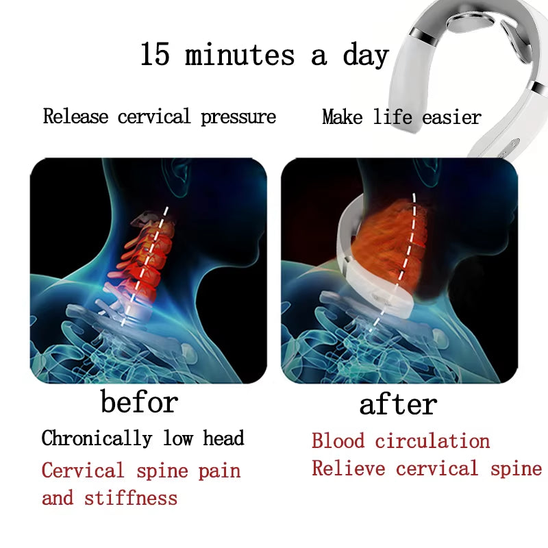 Cross-Border Neck Massager Shoulder and Neck Neck Protector Household Mini Portable Cervical Spine Massager