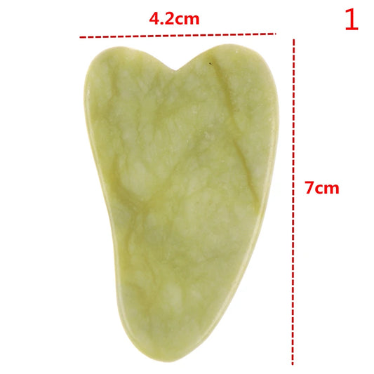 1PCS/1 Set Women Natural Jade Guasha Facial Face Thin Roller+Body Guasha Board Massager Stone Tool Health Care Relaxation New